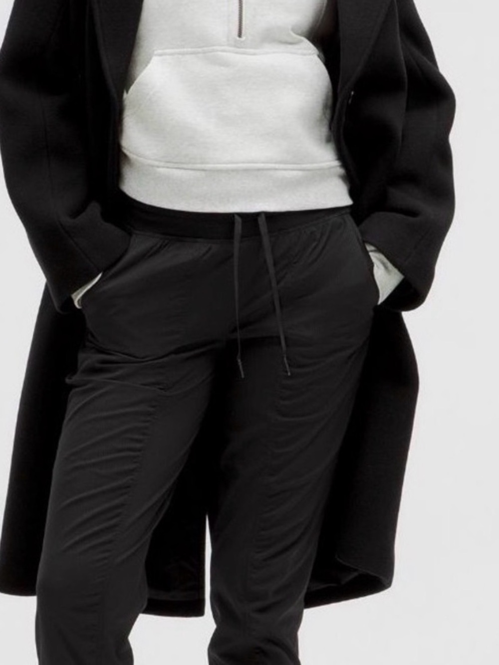 lululemon athletica Black Drawstring Track Pants